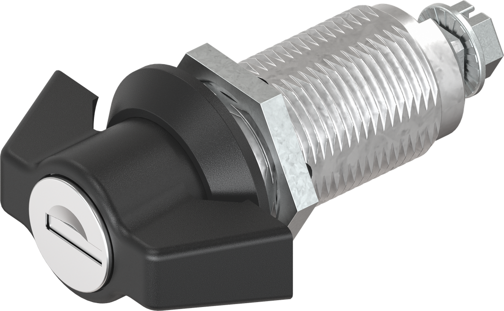Knevelslot sleutelnummer EK 333, Zamak en polyamide zwart