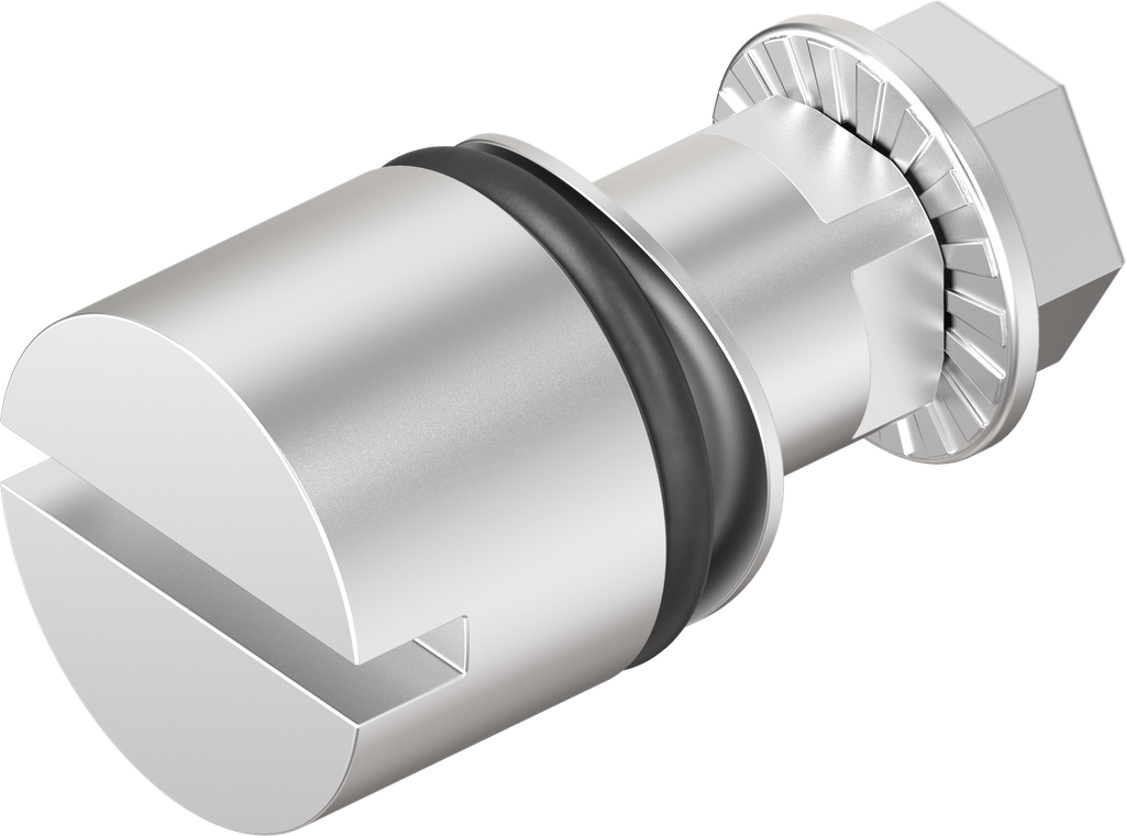 Inserto con intaglio 2x4, acciaio inox AISI 303