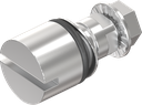 Bediening sleuf 2x4, RVS 316