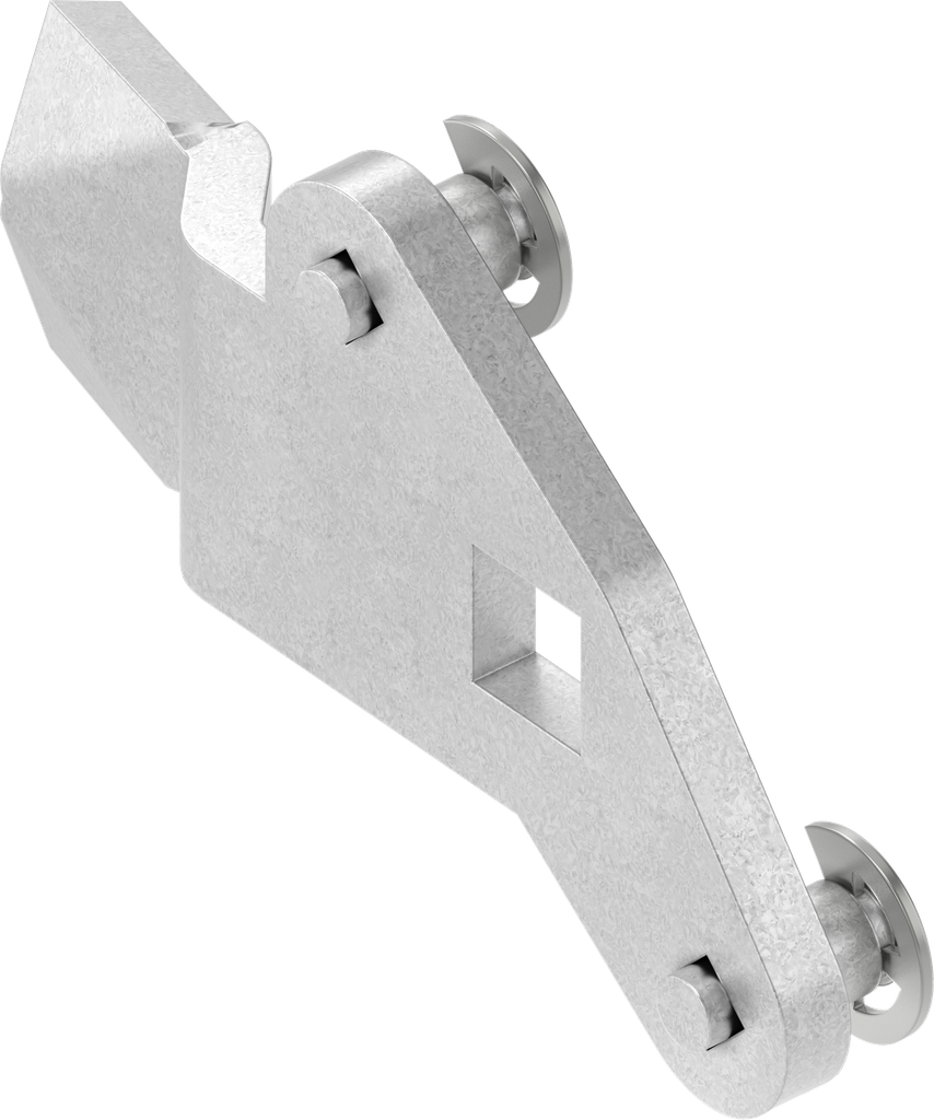 3-Point cam, right version, Steel zinc-plated
