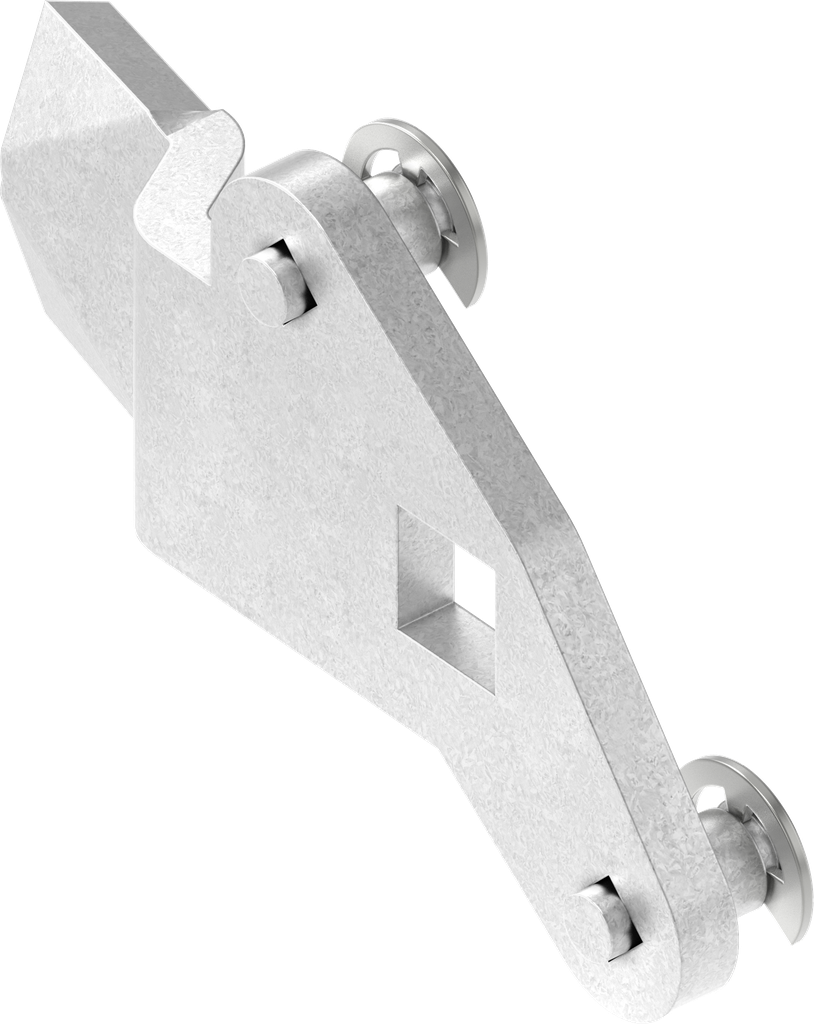 3-Point cam, right version, Steel zinc-plated
