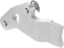 Linguetta per aste a 3 punti di chiusura sinistra, acciaio zincato
