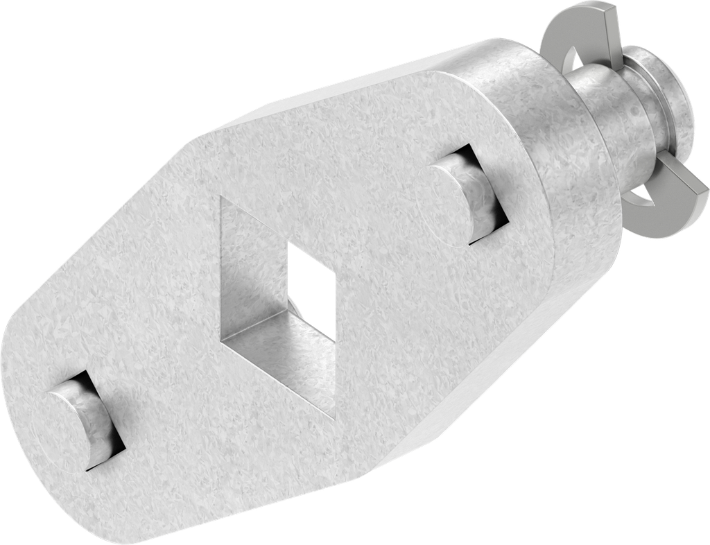 Rod control, Steel zinc-plated