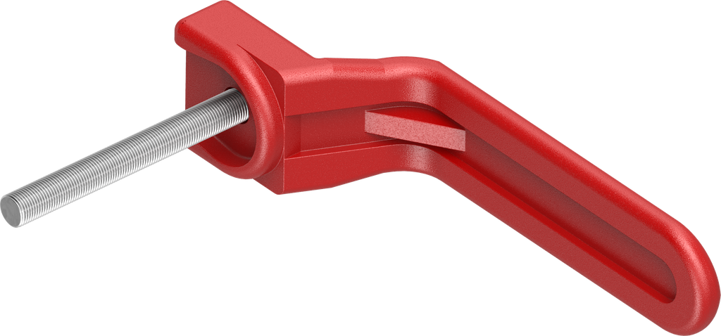 Binnengreep, polyamide rood