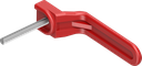 poignée intérieure, polyamide rouge