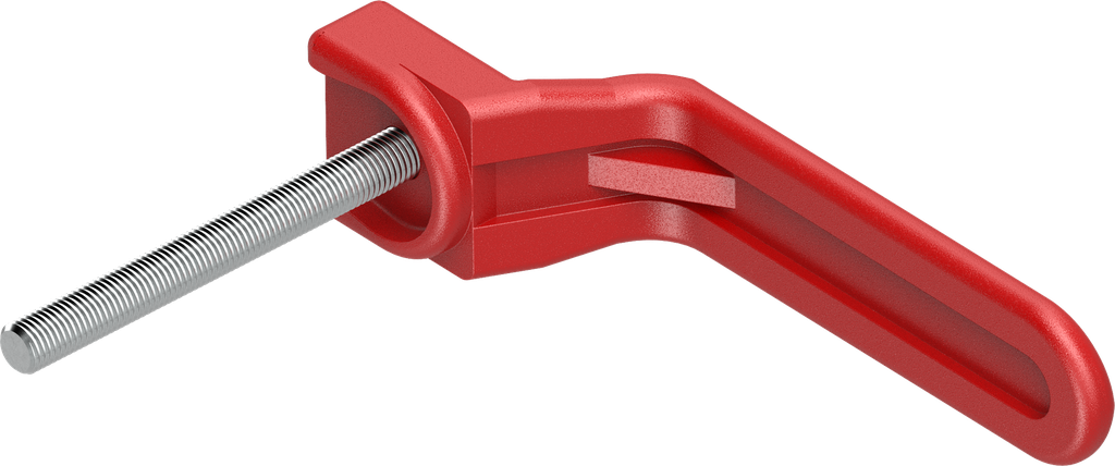poignée intérieure, polyamide rouge