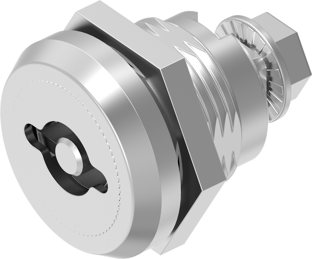 Safety quarter turn double bit 5, right version, Stainless steel AISI 303