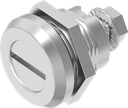 Chiusura 1/4 di giro di sicurezza con Taglio 2x4, acciaio inox AISI 303