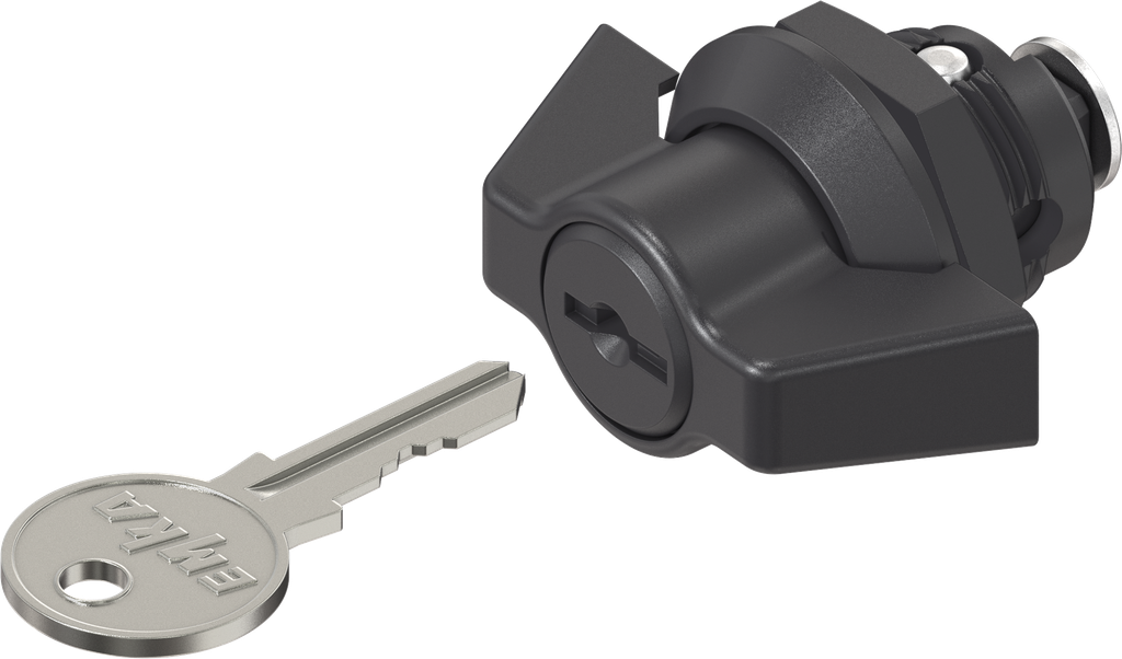 Knevelslot sleutelnummer EK 333, polyamide zwart