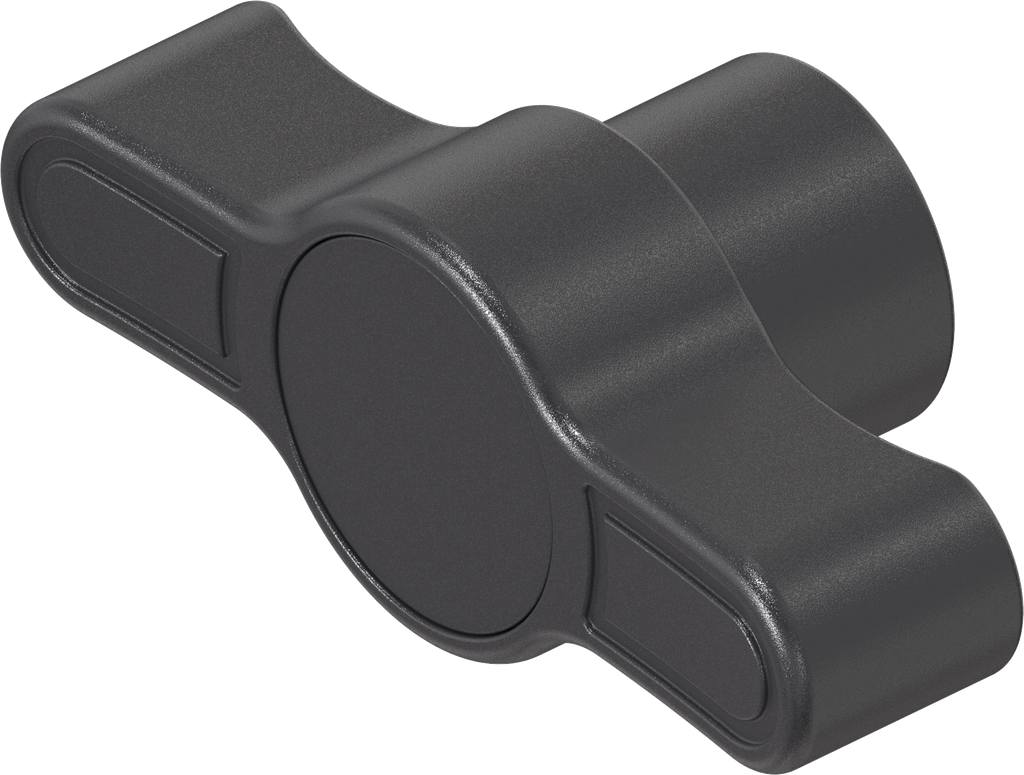 Greep voor bediening driekant 10, polyamide GF zwart