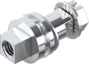 rotor avec taraudage M6 carré 8, zamak chromé