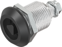 Draai-span-slot driekant 8, Zamak zwart gepoedercoat