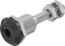 Draai-span-slot inbus SW 10, Zamak zwart gepoedercoat