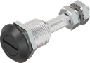 verrou à compression avec hauteur de came réglable fente 2x4, zamak époxy noir