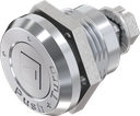 Safety quarter turn square 8 with mask, Zinc die chrome-plated
