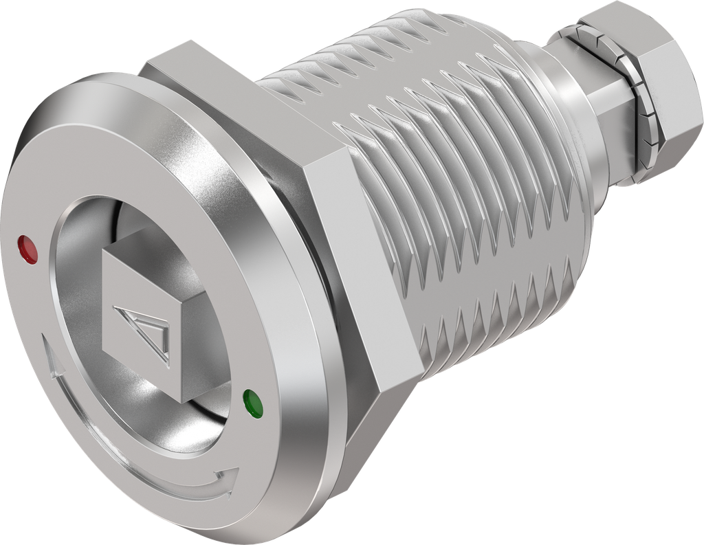 Compression latch, square 8, Stainless steel AISI 316