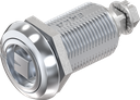 Chiusura 1/4 di giro a compressione versione ferroviaria con indicatore di apertura, zama cromato