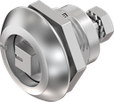 Chiusura 1/4 di giro a compressione quadro 8, acciaio inox AISI 316