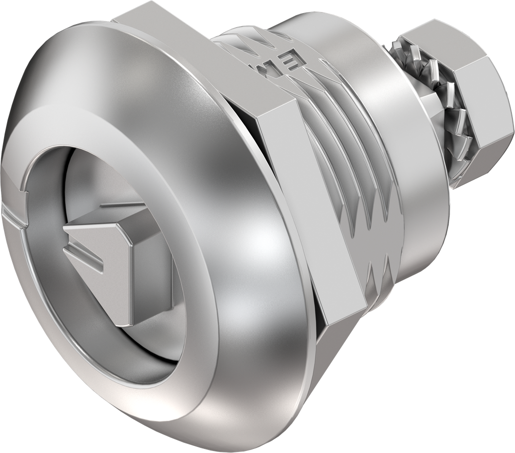 Chiusura 1/4 di giro a compressione triangolo 8, acciaio inox AISI 316