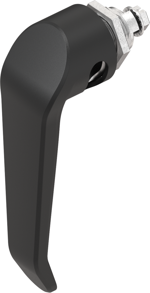 L-greep voor hangslot, Zamak zwart gepoedercoat