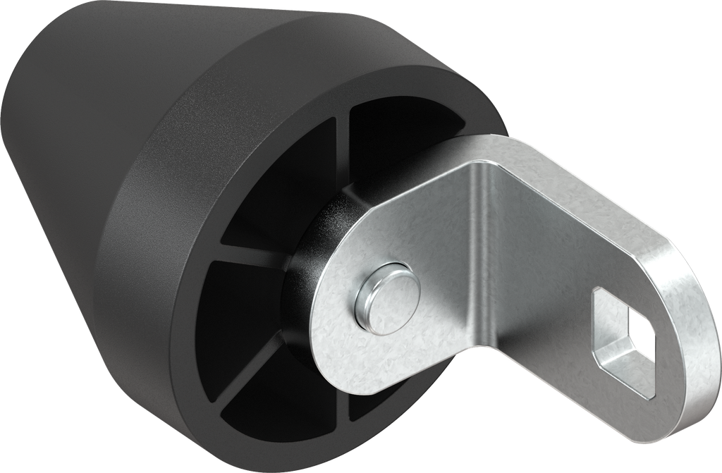came rouleau, grande, polyamide GF noir