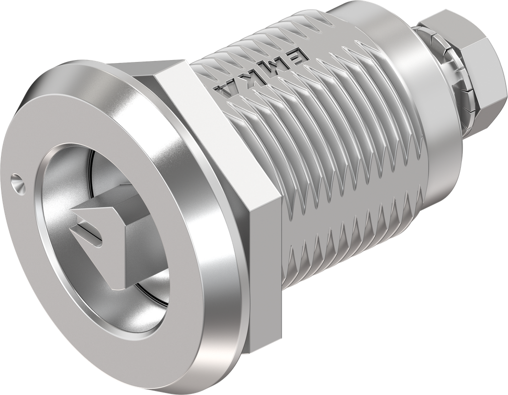 Verrou à compression triangle 8 avec marquage, version gauche, inox AISI 316