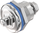 Compression latch triangular 8 for hygienic areas food and medical sector, Stainless steel AISI 316L