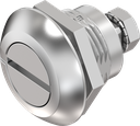 Chiusura 1/4 di giro a compressione intaglio 2x4, acciaio inox AISI 316