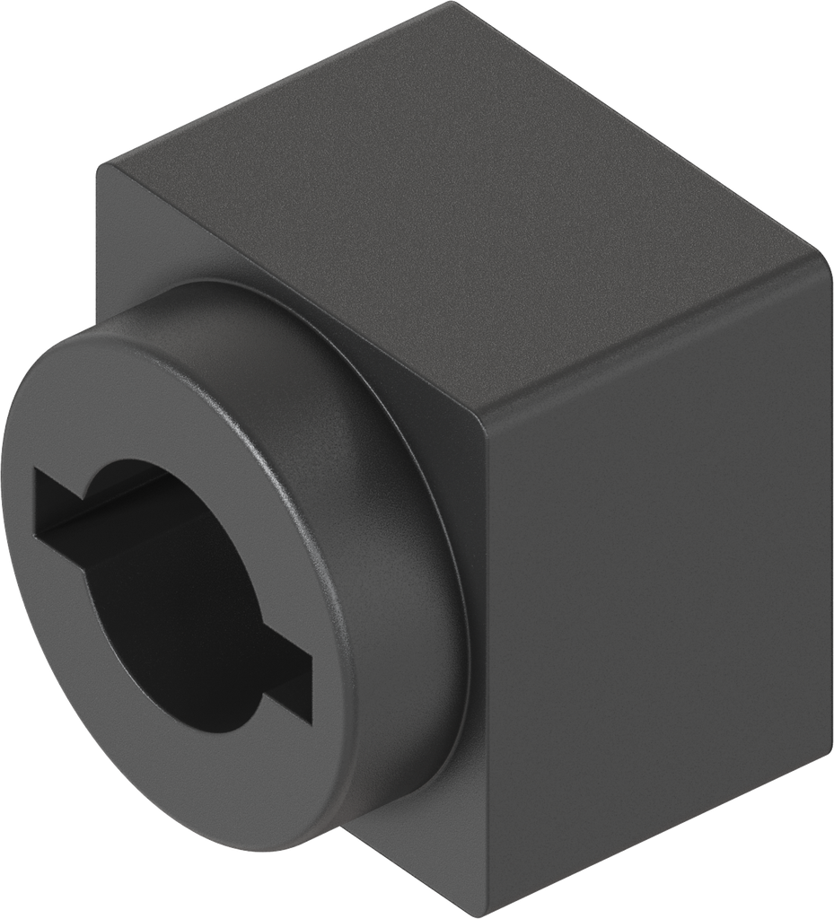 Guía de llave para doble barra, ABS negro