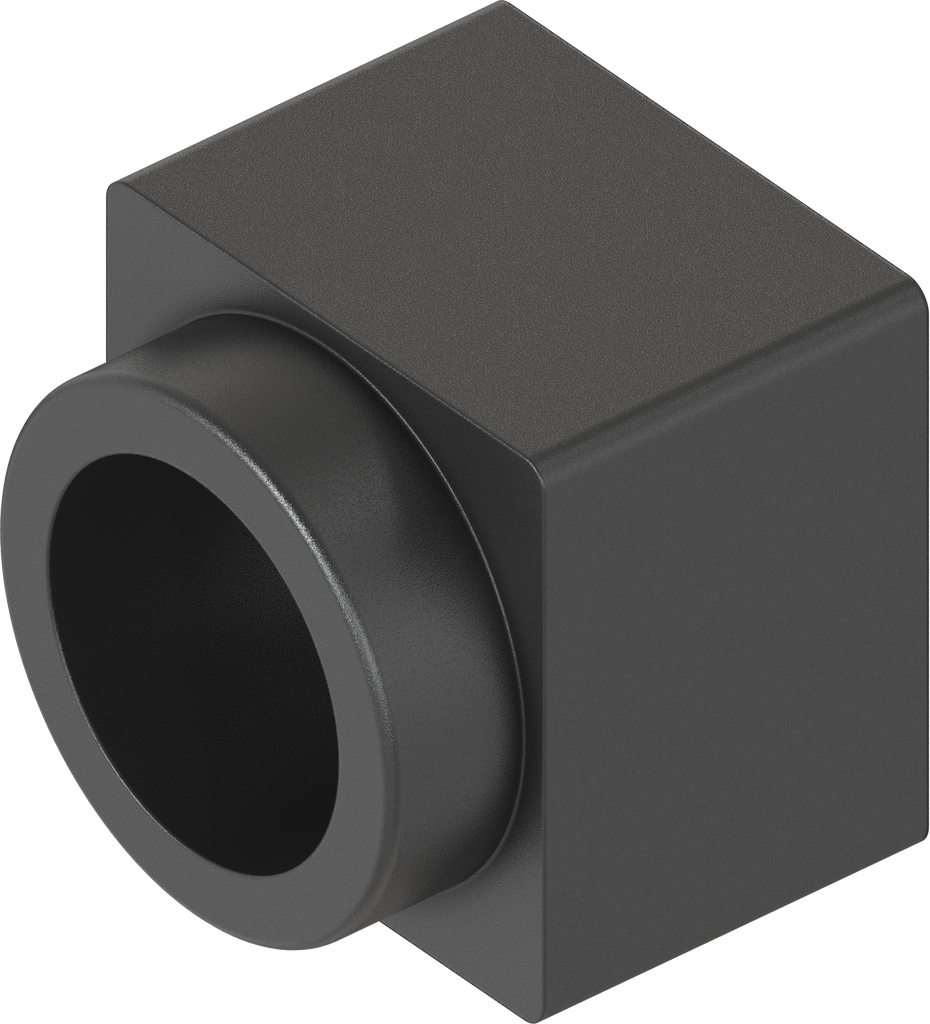 Key guide for square and triangular, ABS black