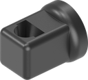Guía de varilla para varillas redondas 8 mm, poliamida GF negro