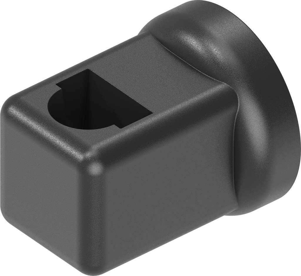 Guía de varilla para varillas redondas 8 mm, poliamida GF negro