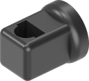 Guía de varilla para varillas redondas 8 mm, poliamida GF negro