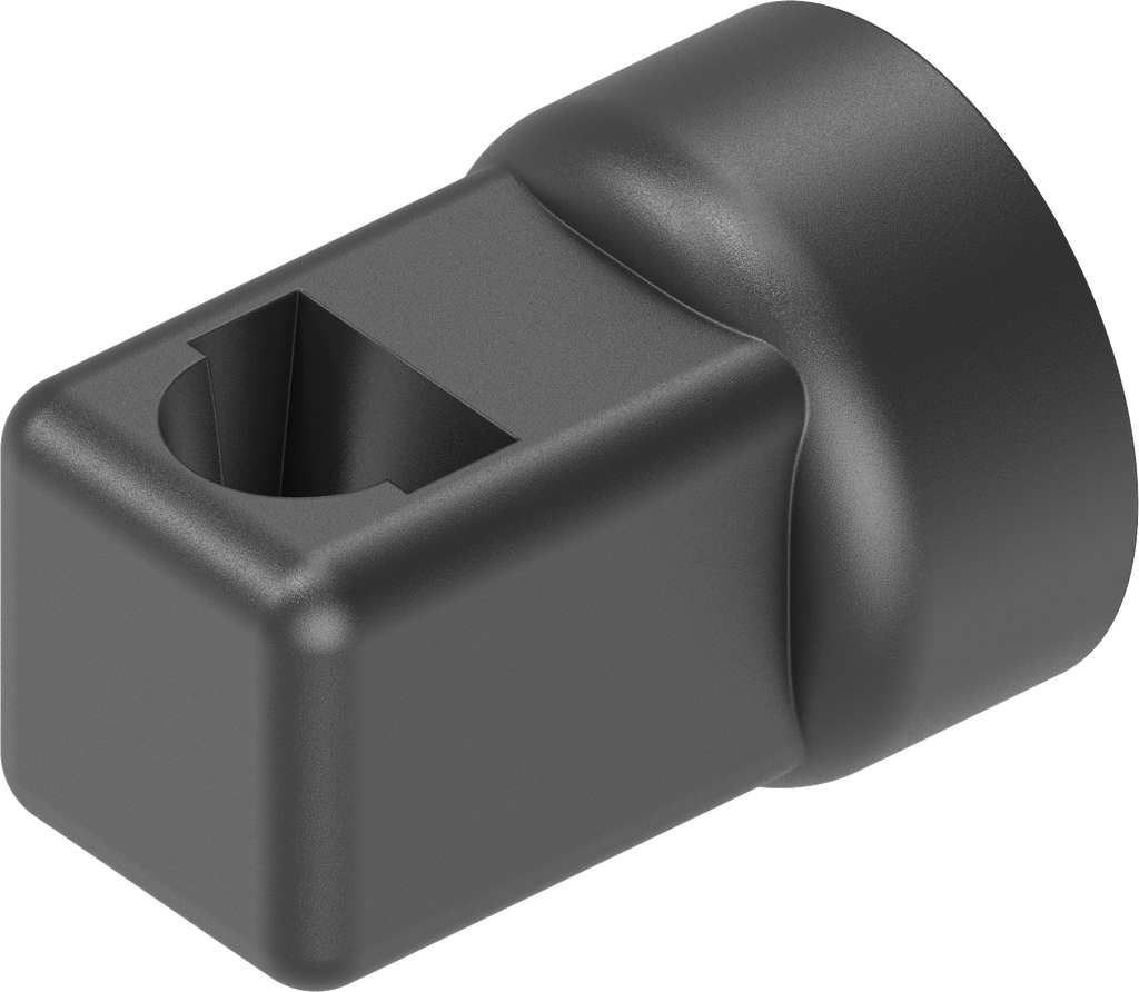 Guía de varilla para varillas redondas 8 mm, poliamida GF negro