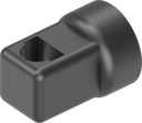 Stanggeleider voor ronde stang 8 mm, polyamide GF zwart