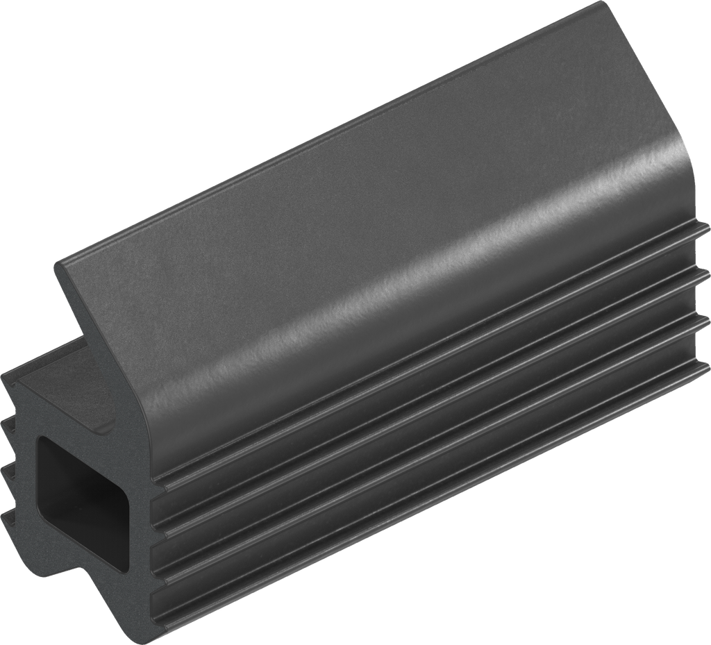 Lip profile H = 17 mm, EPDM 55 ± 5 Shore A black