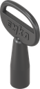 Key for insert square 6, Zinc die black powder-coated