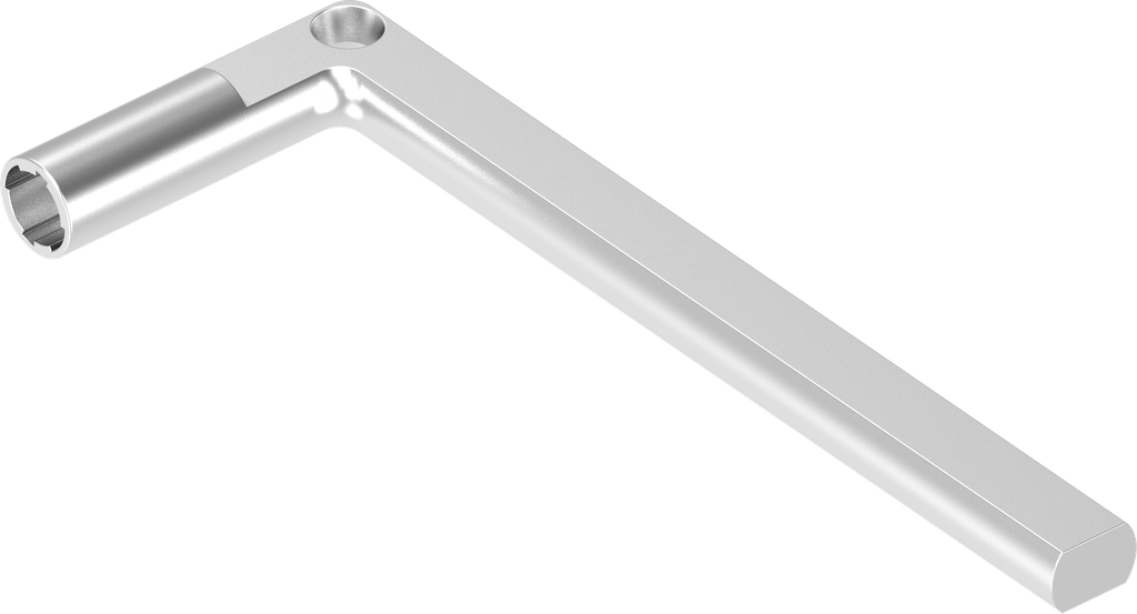 Chiave per inserto tubolare, acciaio inox AISI 316