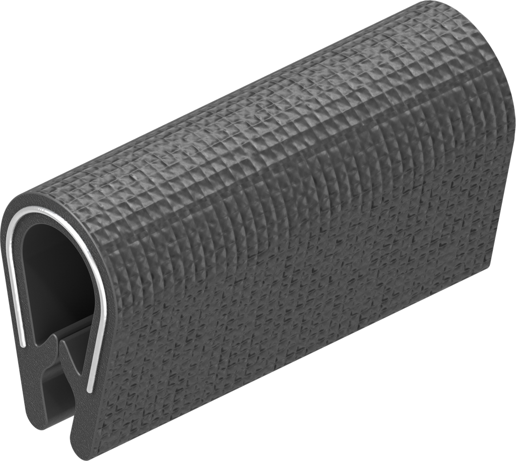Edge protection self-clamping, PVC 70 ± 5 Shore A black
