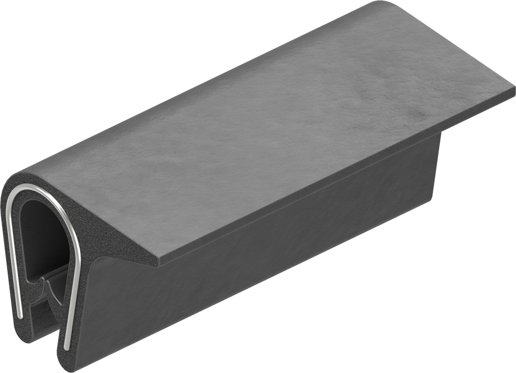 Edge protection self-clamping, PVC 70 ± 5 Shore A anthracite
