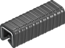 bordure de protection en matériau ignifuge, EPDM 60 ± 5 Shore A noir
