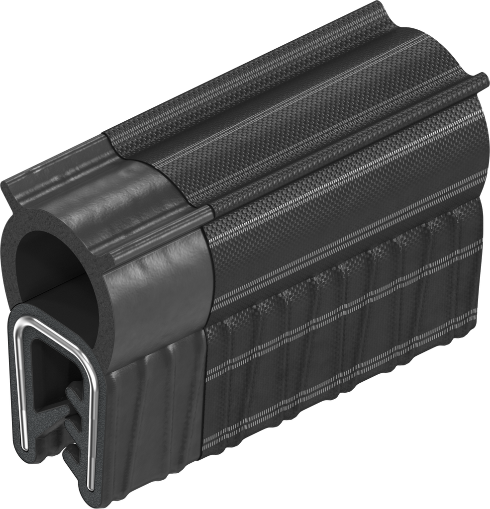 Guarnizione CEM autobloccante, gomma spugnosa morbida EPDM con rivestimento rotondo conduttore