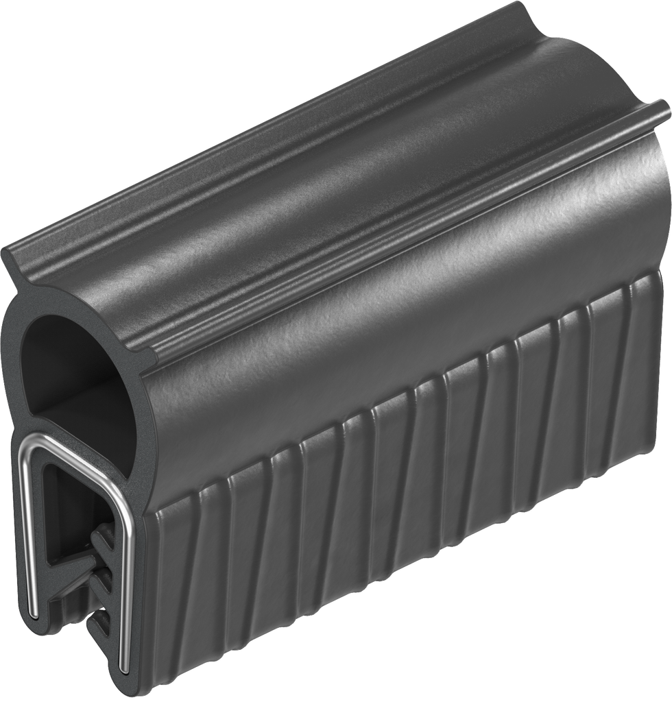 Afdichtprofiel zelfklemmend, EPDM 45 ± 5 Shore A; klemprofiel EPDM 60 ± 5 Shore A zwart