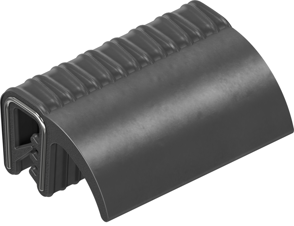 Dichtprofil selbstklemmend, Moosgummi EPDM; Klemmprofil EPDM 65 ± 5 Shore A schwarz