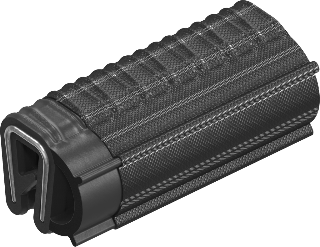 joint d'étanchéité CEM à clipser, caoutchouc mousse souple EPDM avec revêtement conducteur