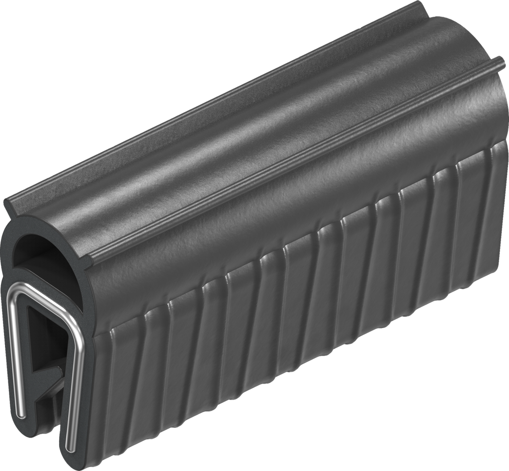 Guarnizione autobloccante, gomma spugnosa EPDM; profilo autobloccante EPDM 60 ± 5 Shore A nero