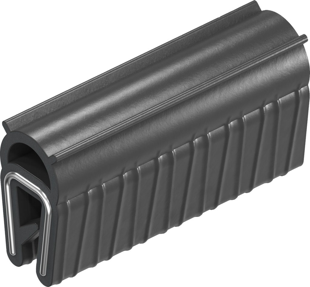 Guarnizione autobloccante, gomma spugnosa EPDM; profilo autobloccante EPDM 60 ± 5 Shore A nero