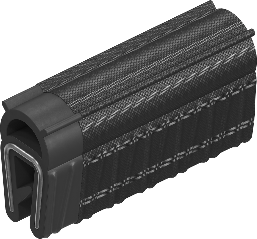 Guarnizione CEM autobloccante, gomma spugnosa morbida EPDM con rivestimento rotondo conduttore