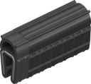 joint d'étanchéité CEM à clipser, caoutchouc mousse souple EPDM avec revêtement conducteur