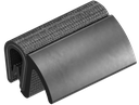 Afdichtprofiel zelfklemmend, Sponsrubber EPDM; klemprofiel PVC 70 ± 5 Shore A zwart